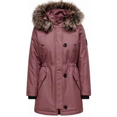 Only Iris Long Parka Rose Brown