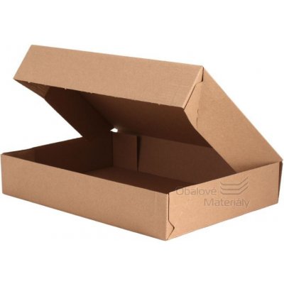 Poštovní krabice plochá Raja - 310 x 220 x 50 mm, 3VVL, hnědá, 1 ks – Zboží Živě