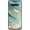 Pouzdro a kryt na mobilní telefon Samsung Pouzdro Mobiwear Glossy Samsung Galaxy S10 Plus - G022G Zelenkavý a zlatavý mramor