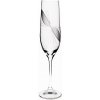 Sklenice Bohemia Crystal broušené skleničky na sekt Viola Mašle 6 x 190 ml