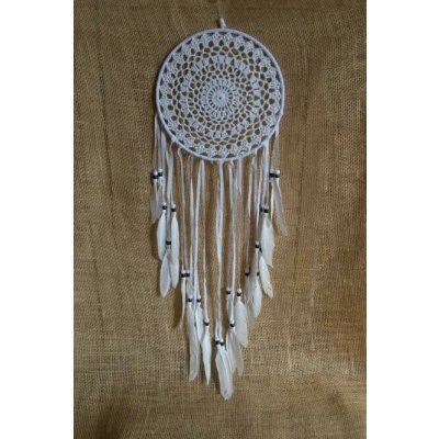 Lapač snů bílý 60 cm – Zboží Dáma