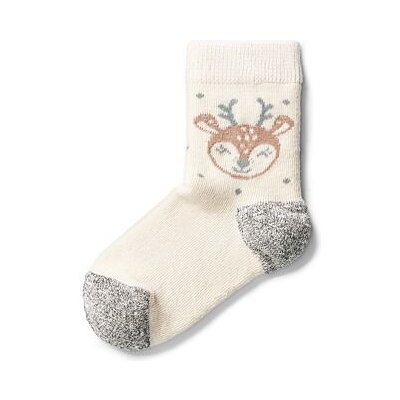 Vlnka Dětské ponožky s Merino vlnou se sobem přírodní – Sleviste.cz