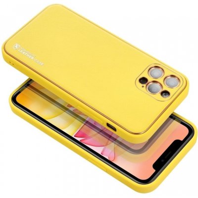 Pouzdro FORCELL LEATHER Case SAMSUNG Galaxy A12 žluté – Zboží Živě