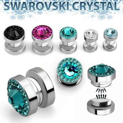 InfinityPierce Magnetický piercing s krystalem Swarovski | Chirurgická ocel 316L MPGC – Zboží Mobilmania