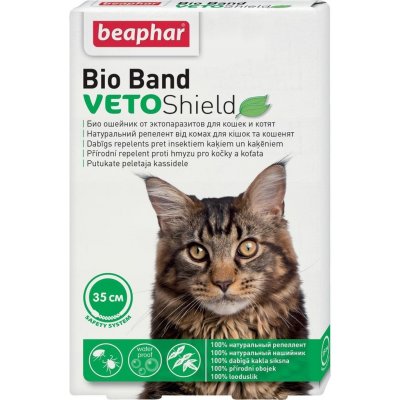 Beaphar Bio Band Veto Shield repelentní obojek pro kočky 35 cm – Zboží Mobilmania