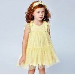Mayoral tylové dětské šaty 3913 žluté – Zbozi.Blesk.cz
