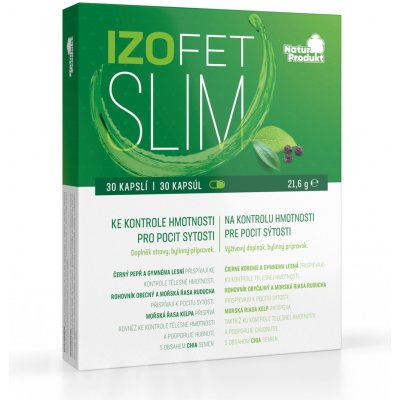 Naturprodukt Izofet Slim kontrola hmotnosti 30 kapslí – Hledejceny.cz