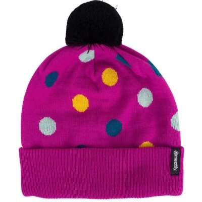 Meatfly Dot beanie Berry Pink Dots – Hledejceny.cz