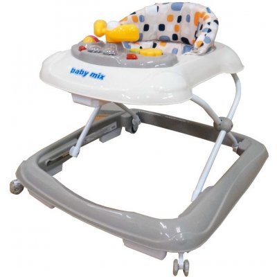 Baby Mix s hracím panelem silikonové kolečka béžová – Zboží Mobilmania