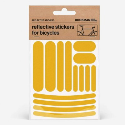 BOOKMAN reflexní samolepky Strips barva Žlutá – Zboží Dáma