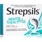 STREPSILS MENTOL A EUKALYPTUS ORM 0,6MG/1,2MG PAS 24 – Hledejceny.cz