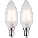 Paulmann LED svíčka 3 W E14 mat teplá bílá 2ks-sada – Hledejceny.cz