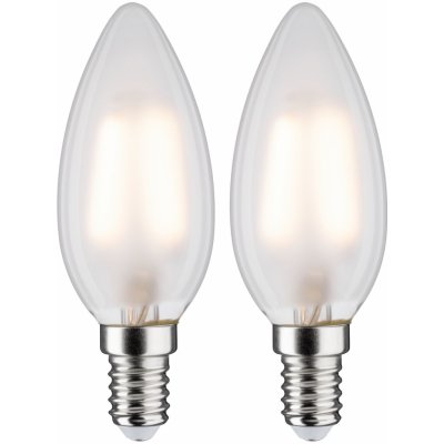 Paulmann LED svíčka 3 W E14 mat teplá bílá 2ks-sada – Hledejceny.cz