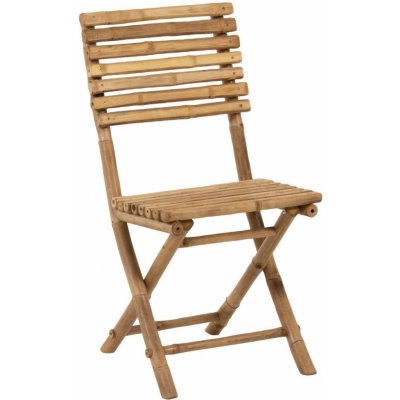 J-Line by Jolipa Přírodní bambusová skládací židle Bamboo Pliable - 54 x 45 x 85cm – Hledejceny.cz