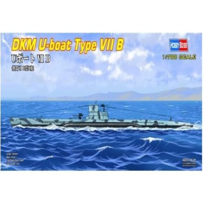 Hobby Boss slepovací model DKM U-boat Type VII B 1:700
