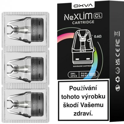 OXVA NeXLIM CRC Cartridge 0,8 ohm 4 ml 3 ks – Zboží Mobilmania
