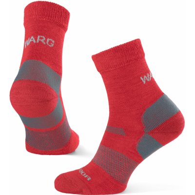 Warg Merino Hike K Dětské ponožky červená