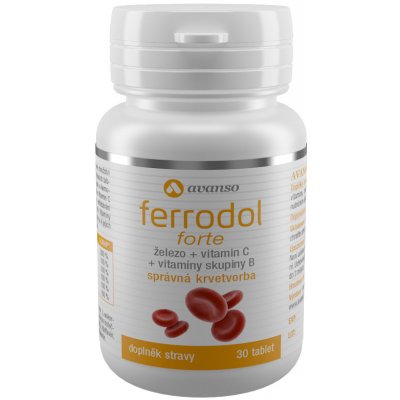 Avanso Ferrodol forte Pro správnou krvetvorbu 30 tablet