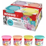 KORES Modelovací hmota MAGIC CLAY PASTEL set 4 barvy á 40g – Zboží Mobilmania