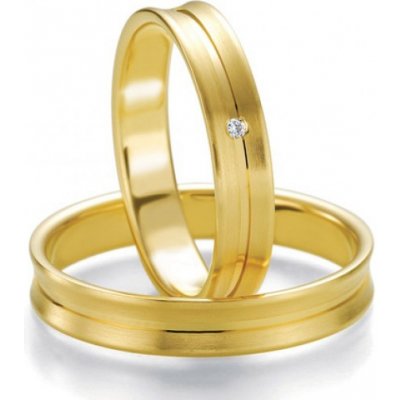 Breuning zlaté snubní prsteny BR48 07129YG BR48 07130YG