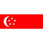 Státní vlajka Singapur tištěná venkovní Alerion – Hledejceny.cz