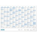 Nástěnný roční A2 modrá 2026 – Zboží Mobilmania