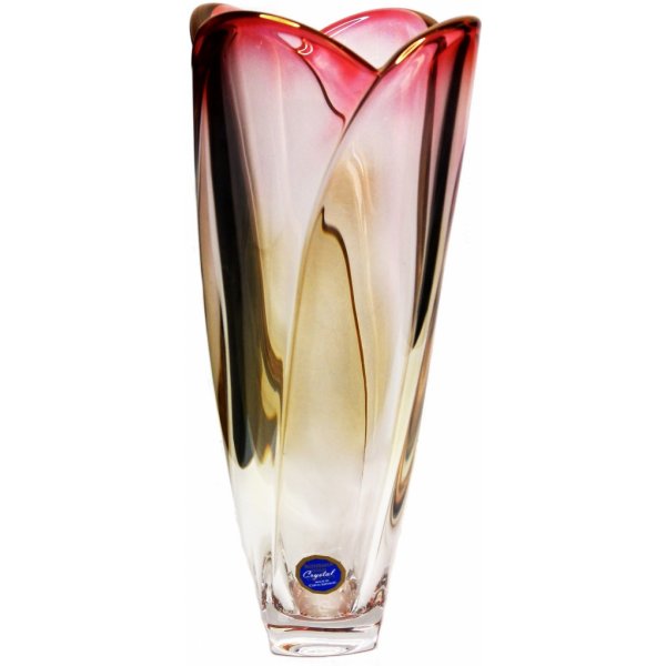 Crystalite Bohemia váza Globus barevná 35.5 cm - Rubínová od 1 356 Kč -  Heureka.cz