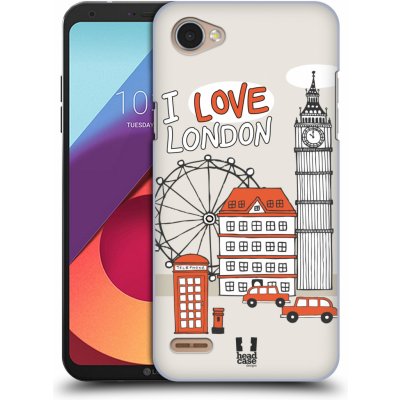 Pouzdro HEAD CASE LG Q6 / Q6 PLUS vzor Kreslená městečka ČERVENÁ, Anglie, Londýn, I LOVE LONDON – Zboží Živě