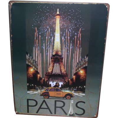 Vtipné plechové cedule rozměr 40 x 30 cm Paris – Sleviste.cz
