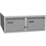 Manutan Samostatná dvouřadá kovová lístkovnice A5 Severn šedá – Zboží Dáma