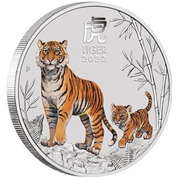 Perth Mint Lunární série III. Year of the Tiger Rok tygra 1/ Color 1/2 Oz