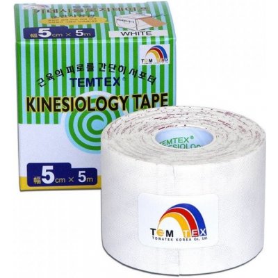 Temtex kinesio tape Tourmaline bílá 5cm x 5m