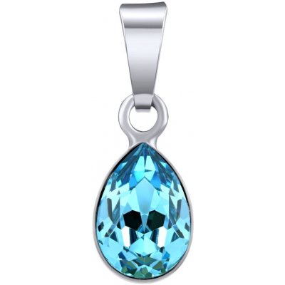 SILVEGO Stříbrný přívěsek Drop ve tvaru kapky Swarovski Crystals aquamarine VSW4320P10AQ – Sleviste.cz