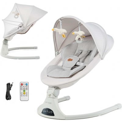 KINDERKRAFT SELECT Lehátko houpací 2v1 Tulsy Beige do 9kg – Zbozi.Blesk.cz