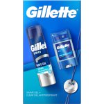 Gillette Gift Cool Wave gelový antiperspirant 70 ml + Sensitive gel na holení 200 ml – Sleviste.cz