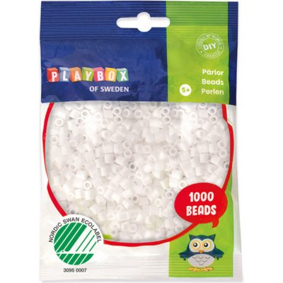 Playbox Zažehlovací korálky, 1000ks - bílé – Sleviste.cz