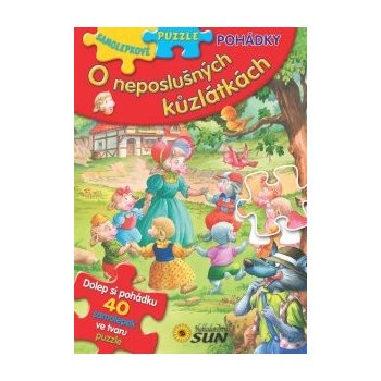 O neposlušných kůzlátkách - Samolepkové puzzle pohádky