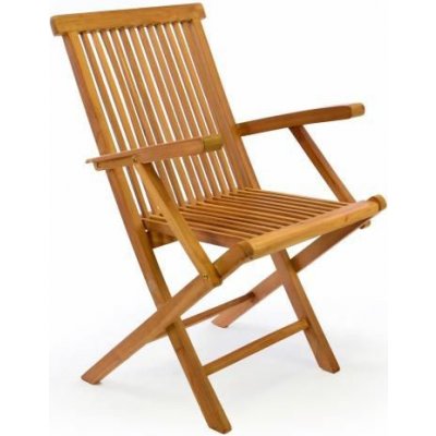 Divero 2159 Skládací židle z týkového dřeva – Zboží Mobilmania