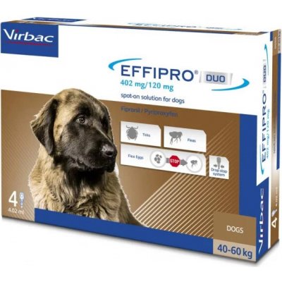 Virbac Effipro DUO Dog XL 40-60kg 4x4,02 ml – HobbyKompas.cz