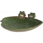 Esschert Design Pítko pro ptáky/koupel Leaf s žabičkami keramické 22 x 23 cm – Hledejceny.cz