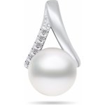 Brilio Silver stříbrný přívěsek s pravou perlou a zirkony PT101W – Zboží Dáma