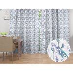 Biante Dekorační závěs TF-088 Levandule na bílém 140x260 cm – Hledejceny.cz