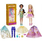 Hasbro Disney Šatní skříň + panenky Jasmína a Rapunzel