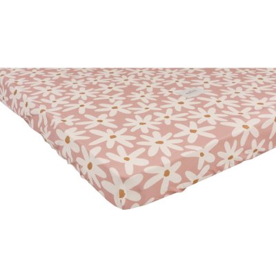 Malomi Kids Blush Daisies prostěradlo růžové 60x120