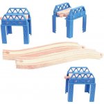 Bigjigs Rail Dřevěné koleje set mostní konstrukce – Zboží Dáma