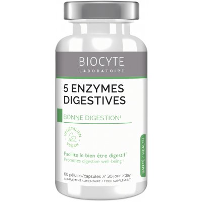 Biocyte 5 Enzymes Kapsle na trávení 60 kapslí – Hledejceny.cz