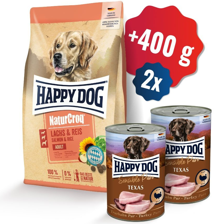 Happy Dog NaturCroq Lachs & Reis 12 kg