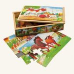 Bino puzzle zvířátka v krabičce – Zboží Mobilmania