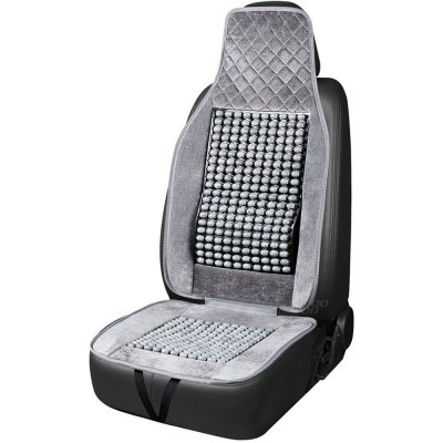Autopotah Amio Kuličkový masážní potah sedadla do auta s bederní opěrkou šedý | Zboží Auto