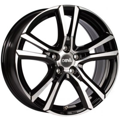 DBV Andorra 6,5x16 5x114,3 ET48 black polished | Zboží Auto